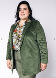 Empower Cord Double-Breasted Blazer