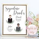 Illustrated Signature Drink Sign